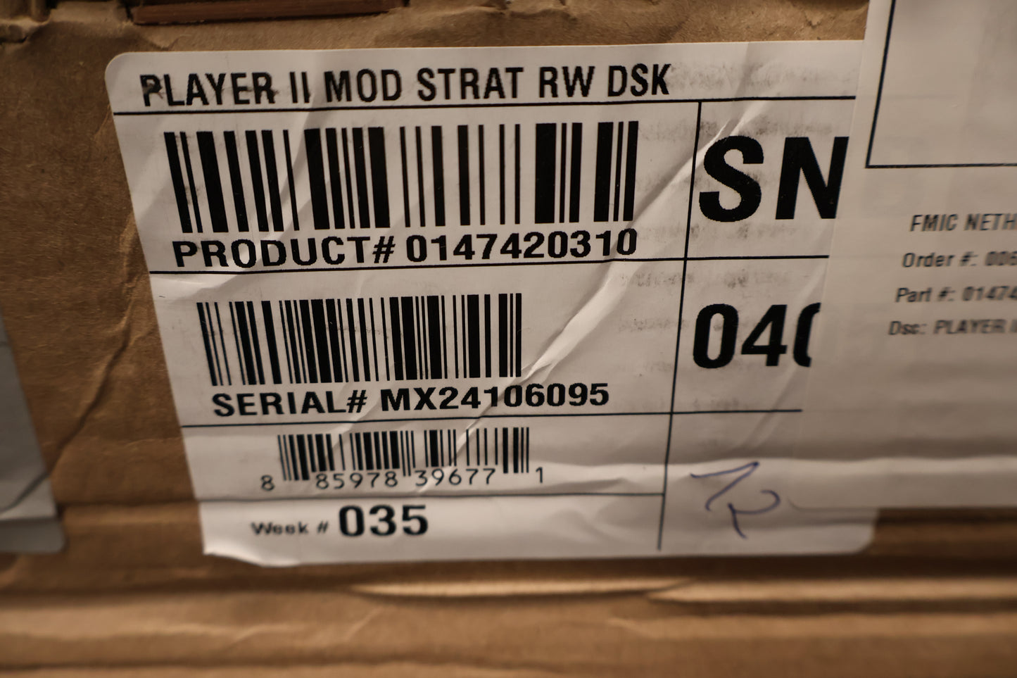 Fender Player II Modified Stratocaster Rosewood Fingerboard Dusk