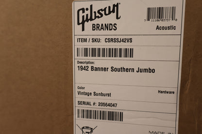 Gibson Custom 1942 Banner Southern Jumbo