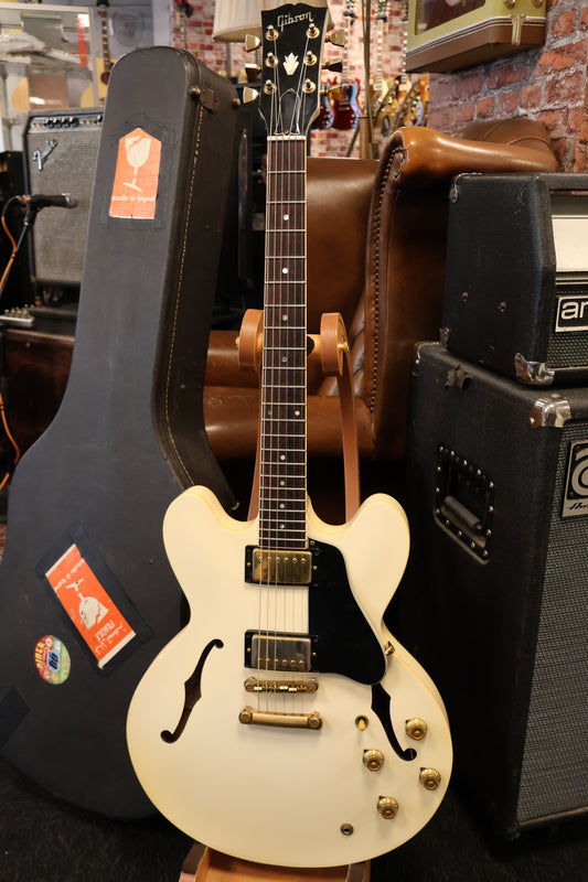 Gibson 1987 ES-335 White Gold Hardware