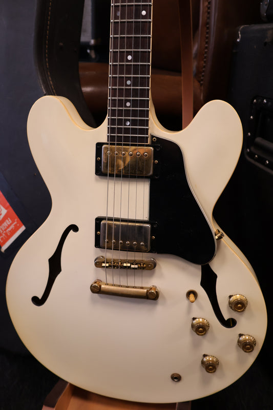 Gibson 1987 ES-335 White Gold Hardware