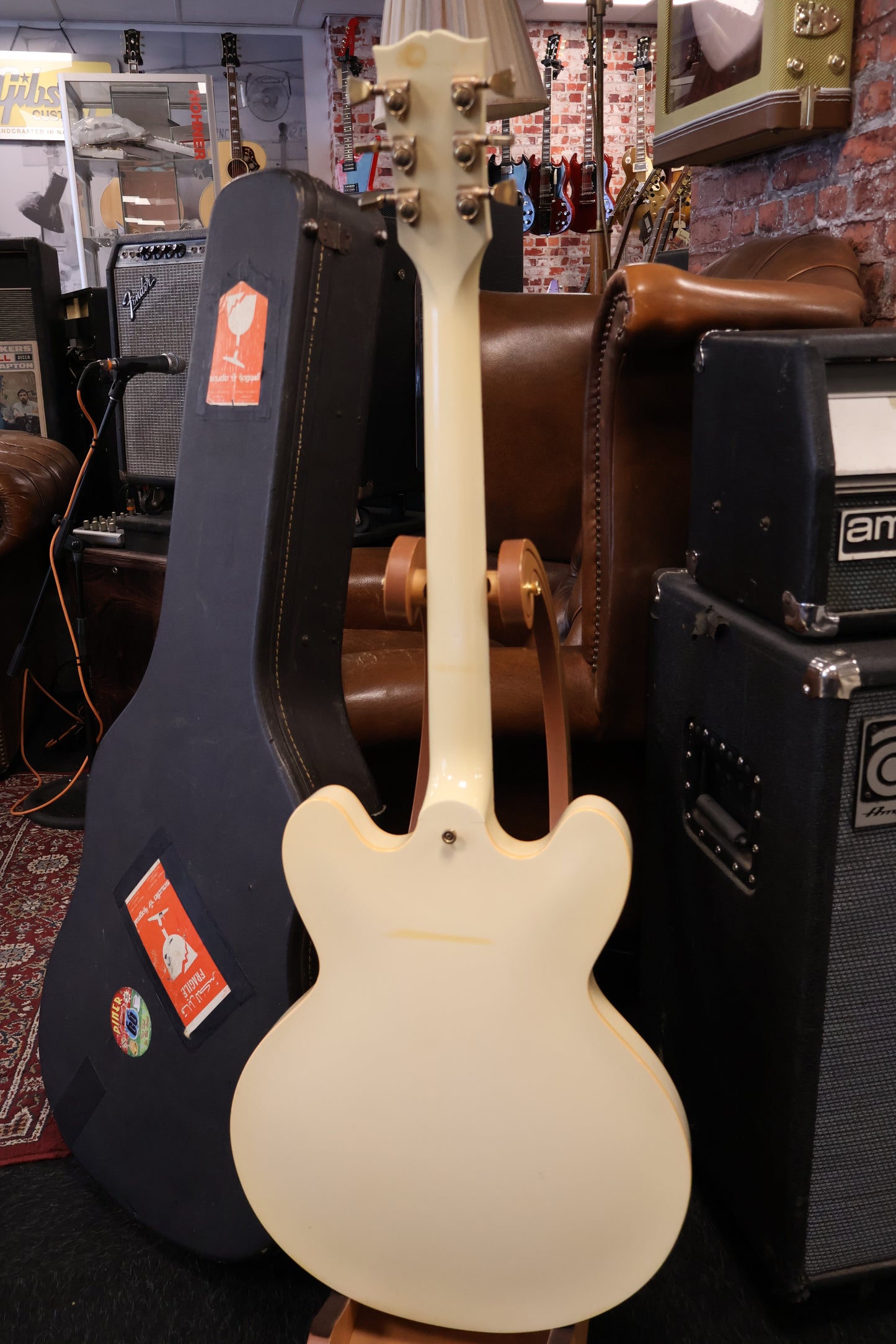Gibson 1987 ES-335 White Gold Hardware