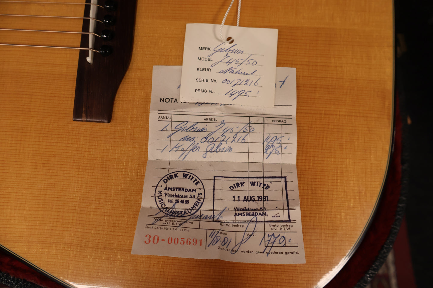 Gibson 1981 J45 /50 Natural OHSC