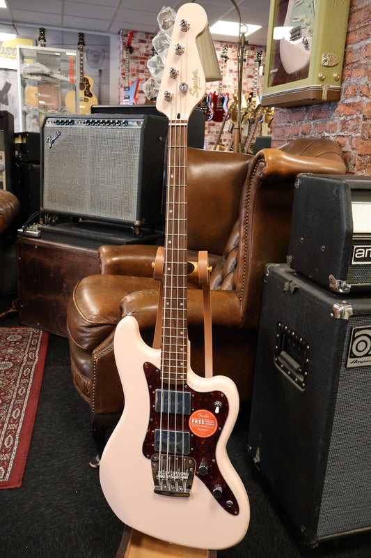 Squier Limited Edition Paranormal Rascal Bass HH Shell Pink (Used)