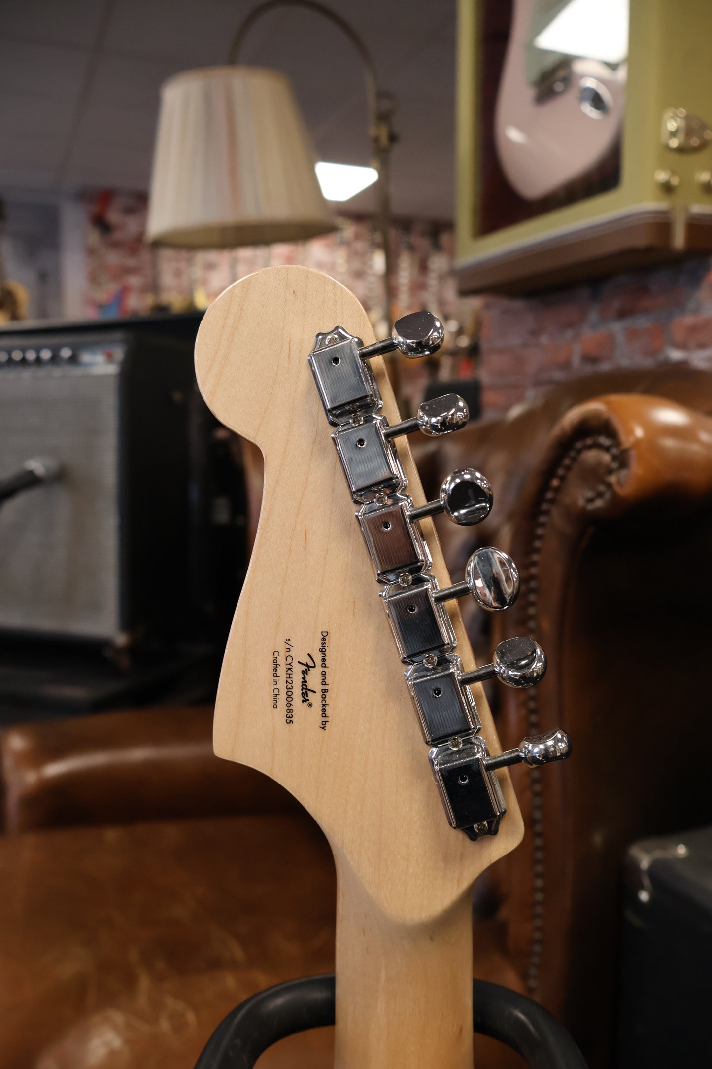 Squier Paranormal Strat-O-Sonic Sonic Blue Transparent