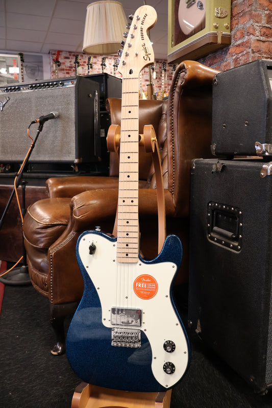 Squier Paranormal Esquire Deluxe, Maple Fingerboard - Blue Sparkle (Used)