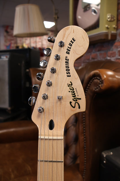Squier Paranormal Esquire Deluxe, Maple Fingerboard - Blue Sparkle (Used)