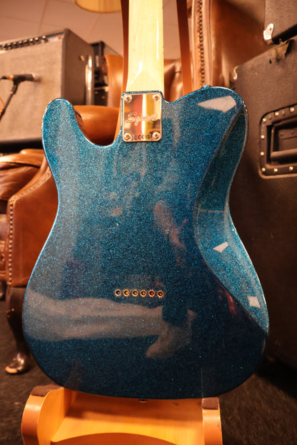 Squier Paranormal Esquire Deluxe, Maple Fingerboard - Blue Sparkle (Used)