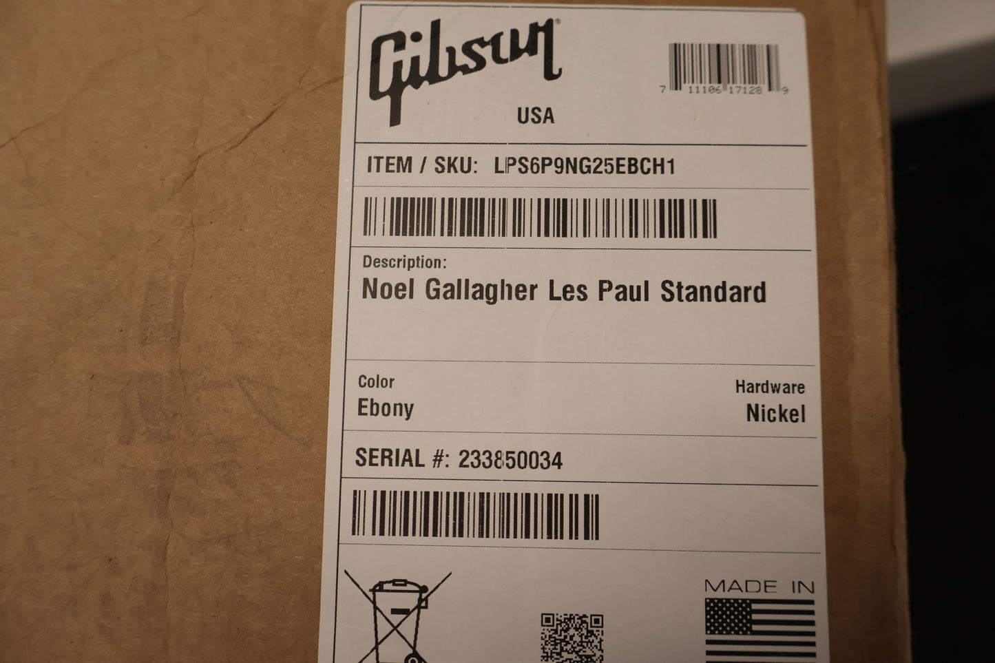 Gibson Noel Gallagher Les Paul Standard