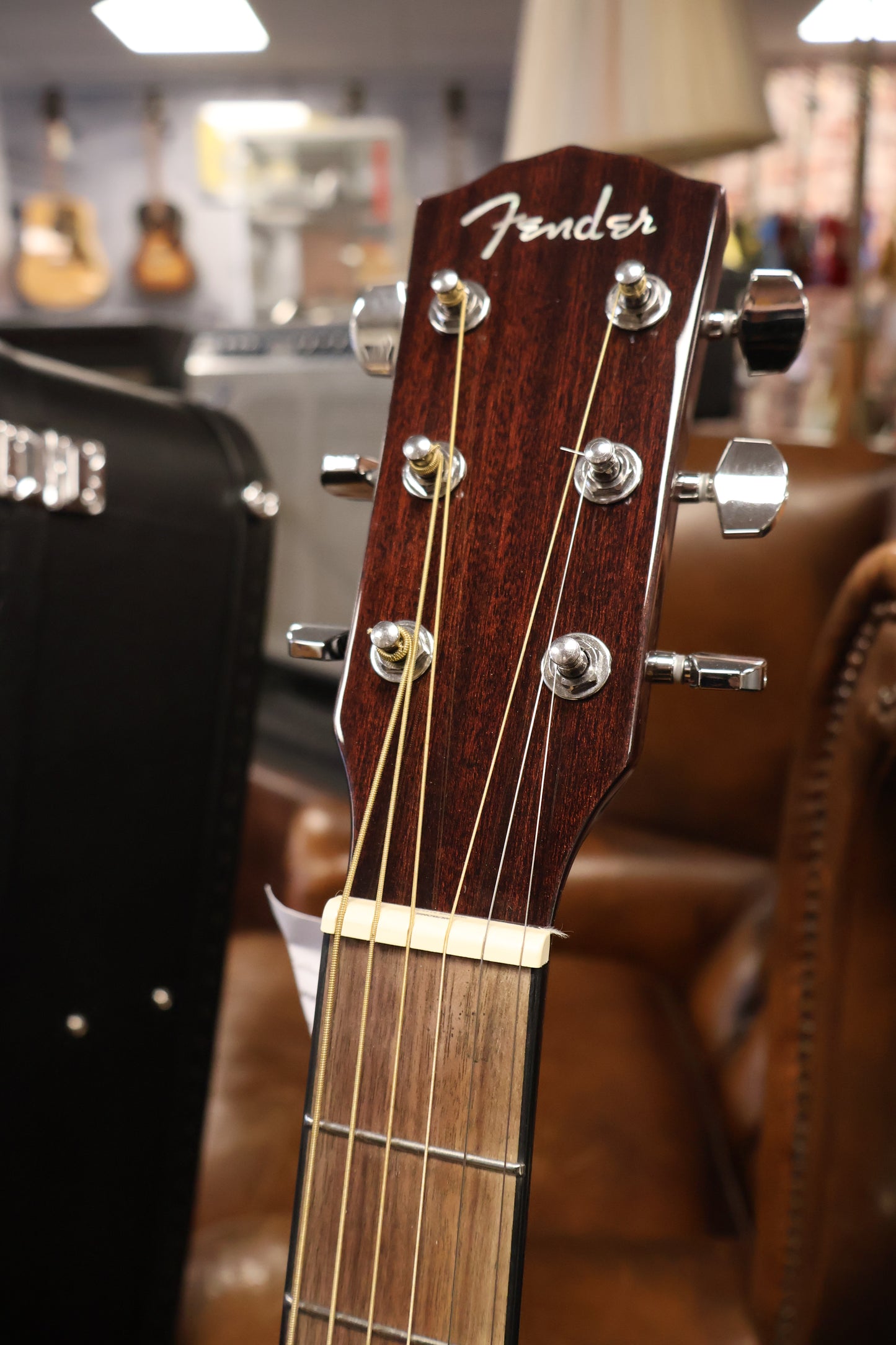 Fender CD-140SCE Dreadnought All-Mahogany w/Case (Used)