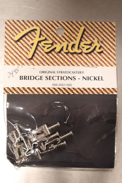 Fender American Vintage Stratocaster Bridge Saddles (6) (Nickel)