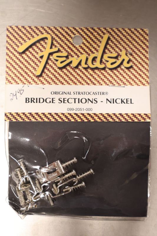 Fender American Vintage Stratocaster Bridge Saddles (6) (Nickel)