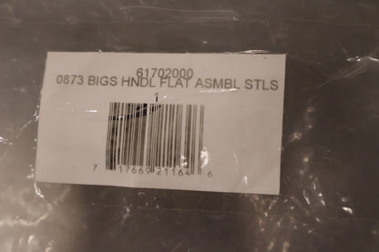 Bigsby Handle Assembly, Standard Flat 8", Stainless Steel