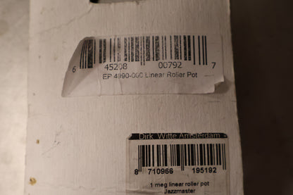 Allparts 1 Meg Solid Shaft Linear Roller Pot EP-4990-000