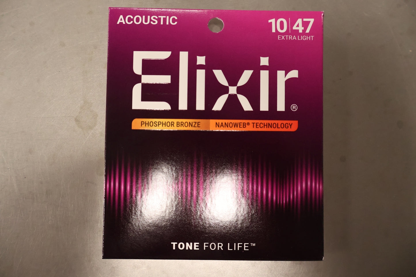 Elixir Strings Acoustic Phosphor Bronze with NANOWEB 10-47