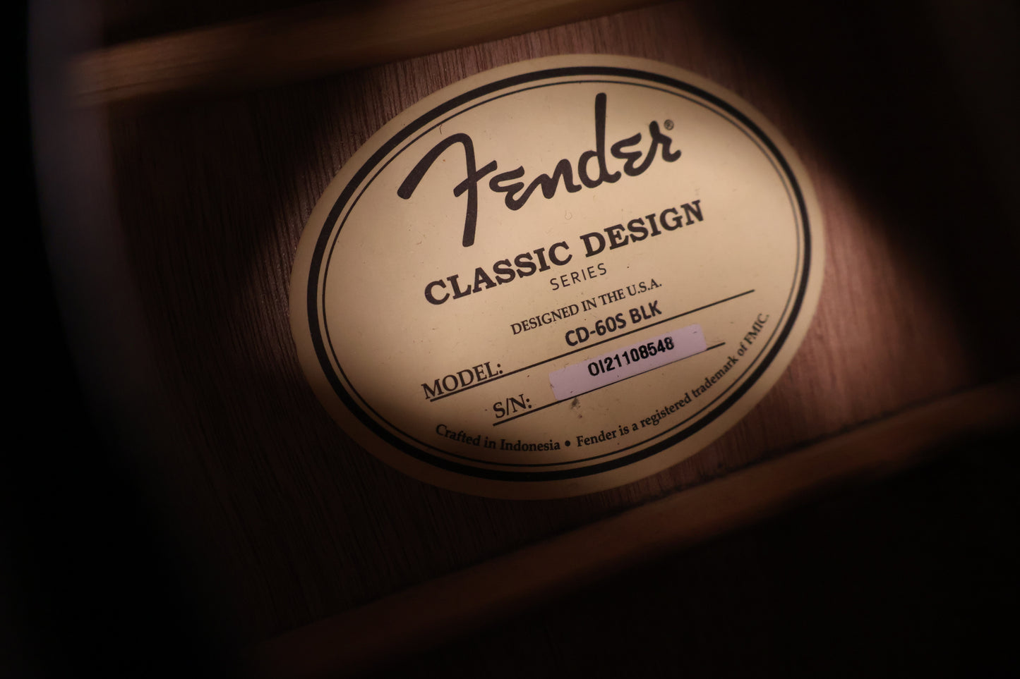 Fender CD-60S Dreadnought Solid Top (Used)