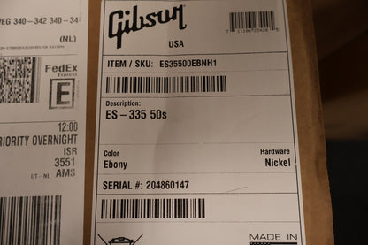 Gibson ES-335 Ebony 50s