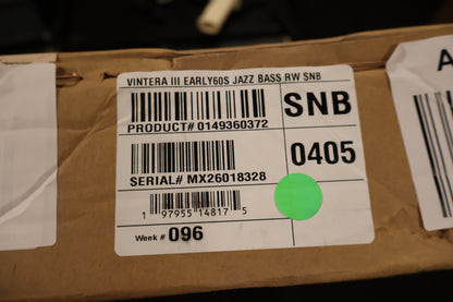 Fender Vintera III Early '60s Jazz Bass Sonic Blue (B-Stock)