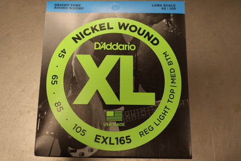 D'addario EXL-165 Reg Light Top - Med BTM Bass Strings