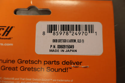Gretsch Knob, Gretsch G Arrow Logo, Gold