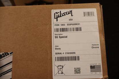 Gibson SG Special Ebony