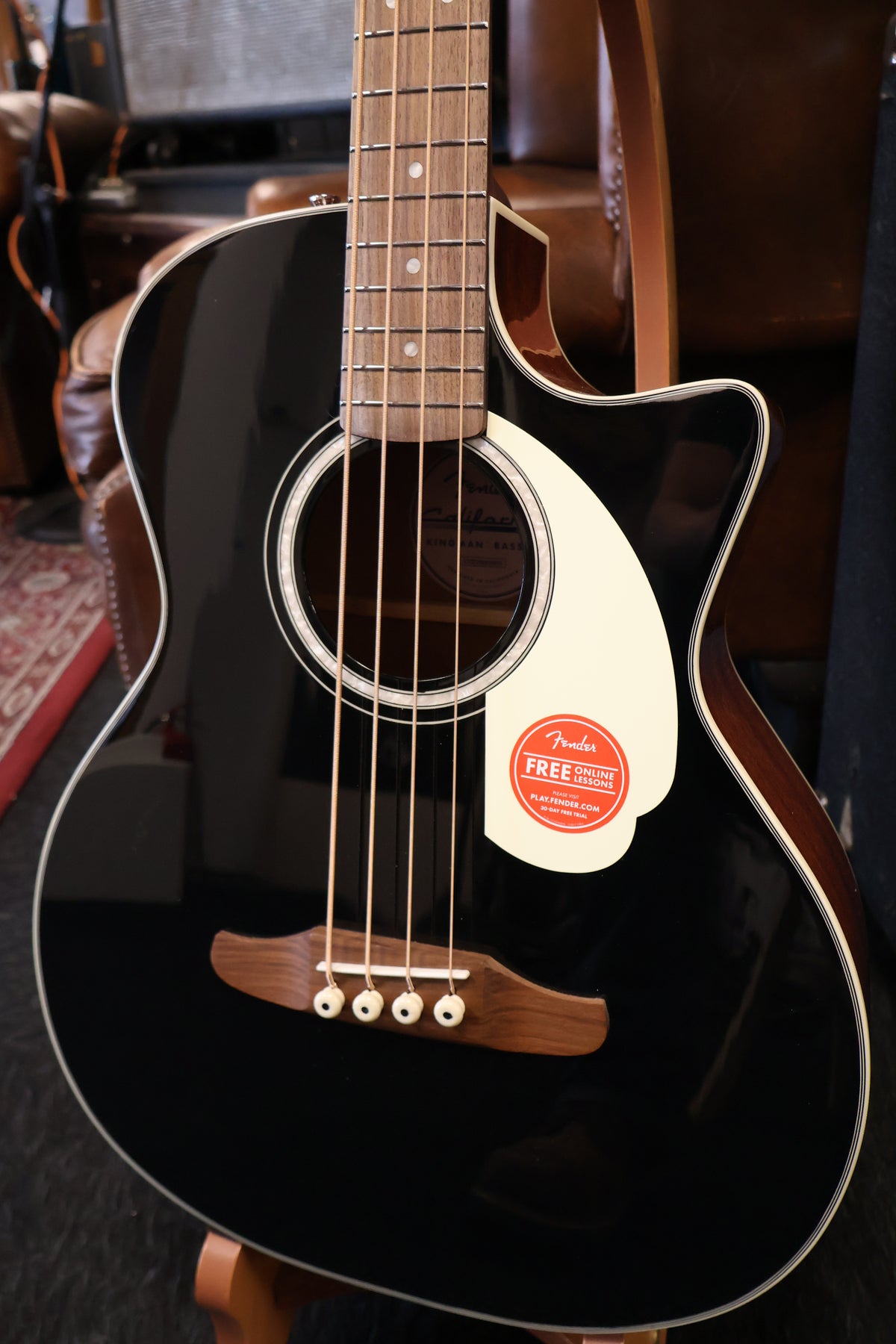 Fender California Deluxe Kingman Bass CE Black