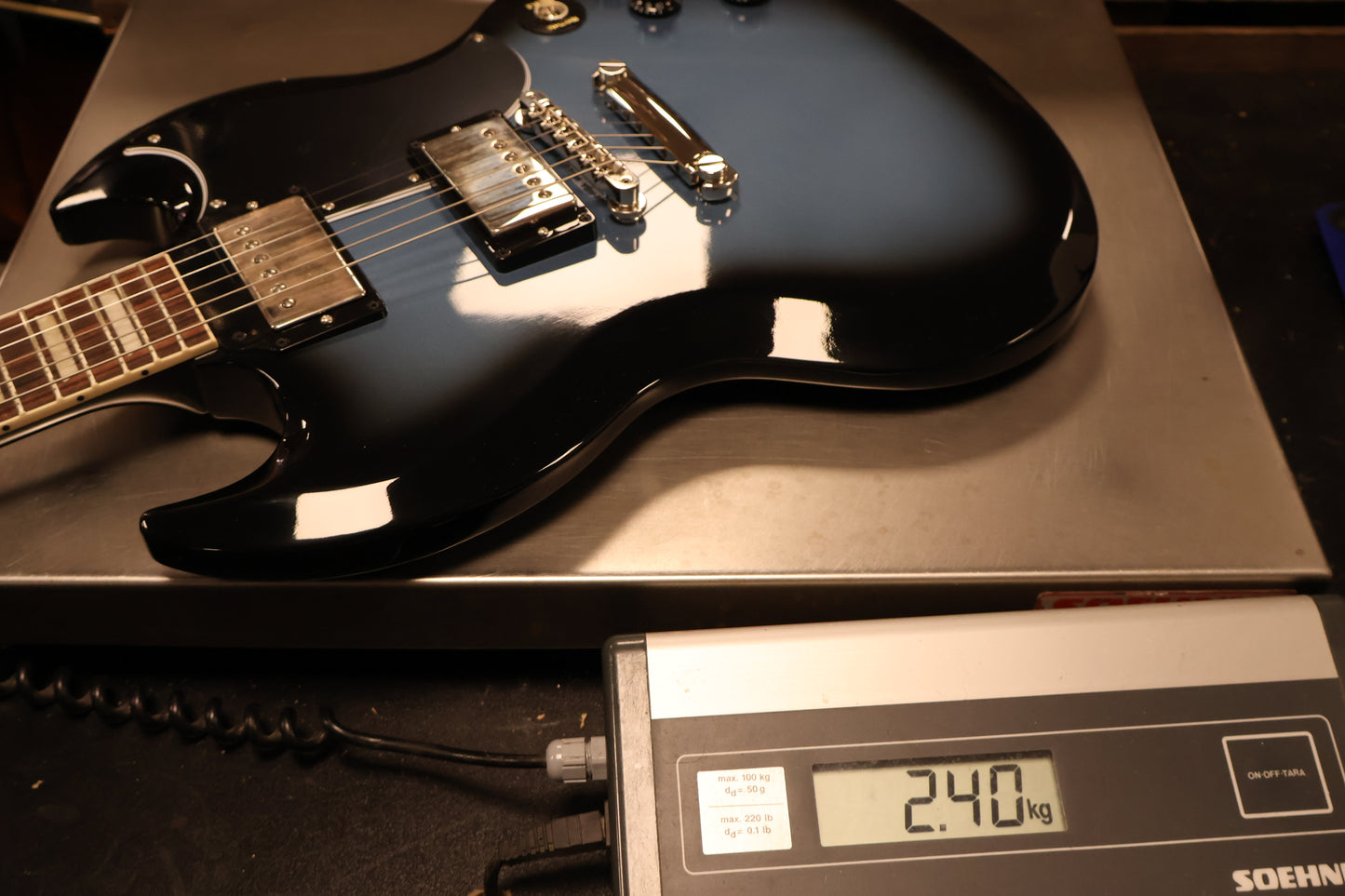 Gibson SG Standard '61 Stop Bar Pelham Blue Burst