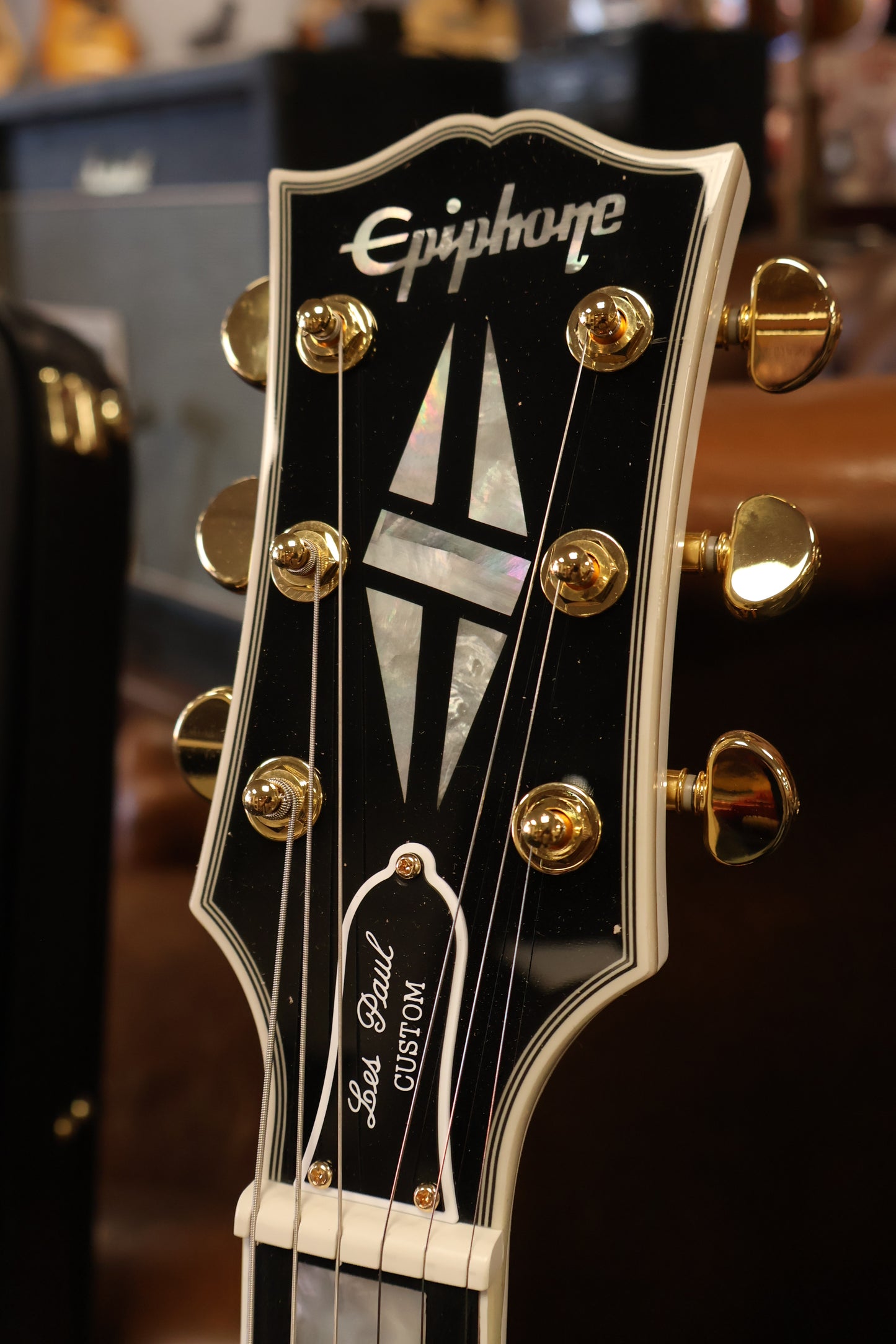 Epiphone Inspired By Gibson Custom Les Paul Custom (Incl Hard Case) Alpine White