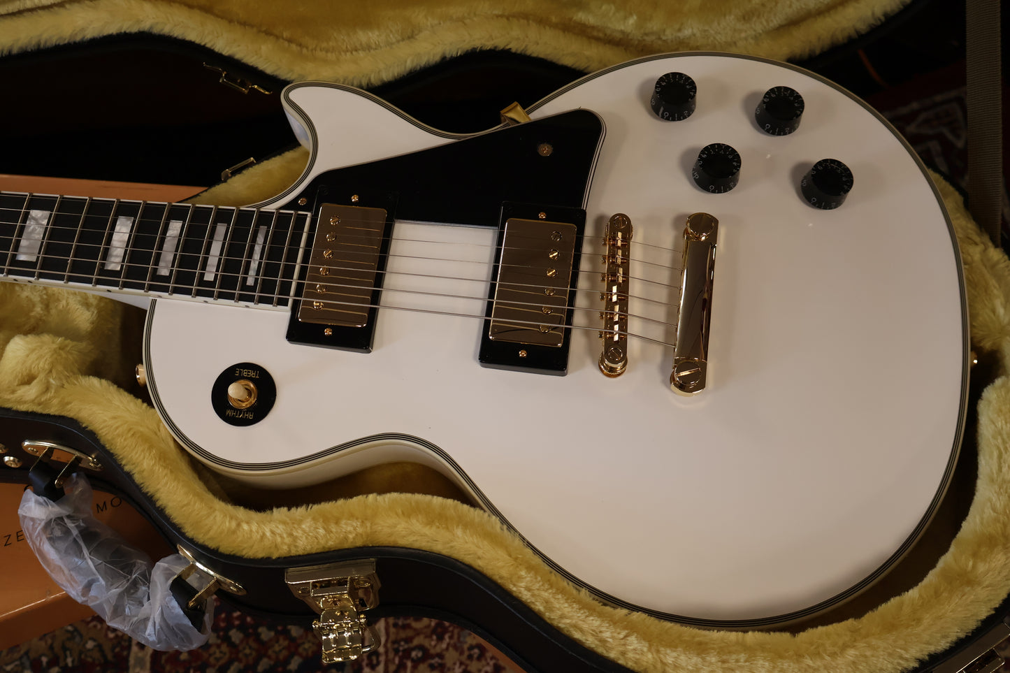 Epiphone Inspired By Gibson Custom Les Paul Custom (Incl Hard Case) Alpine White