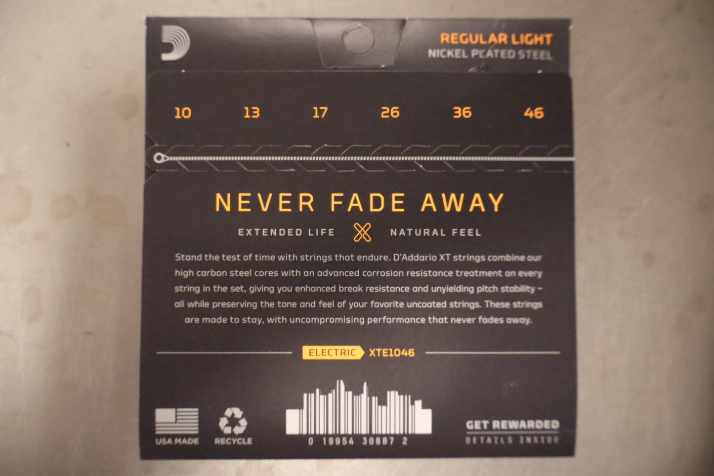 D'addario XT1046 Regular Light Gauge Extended life