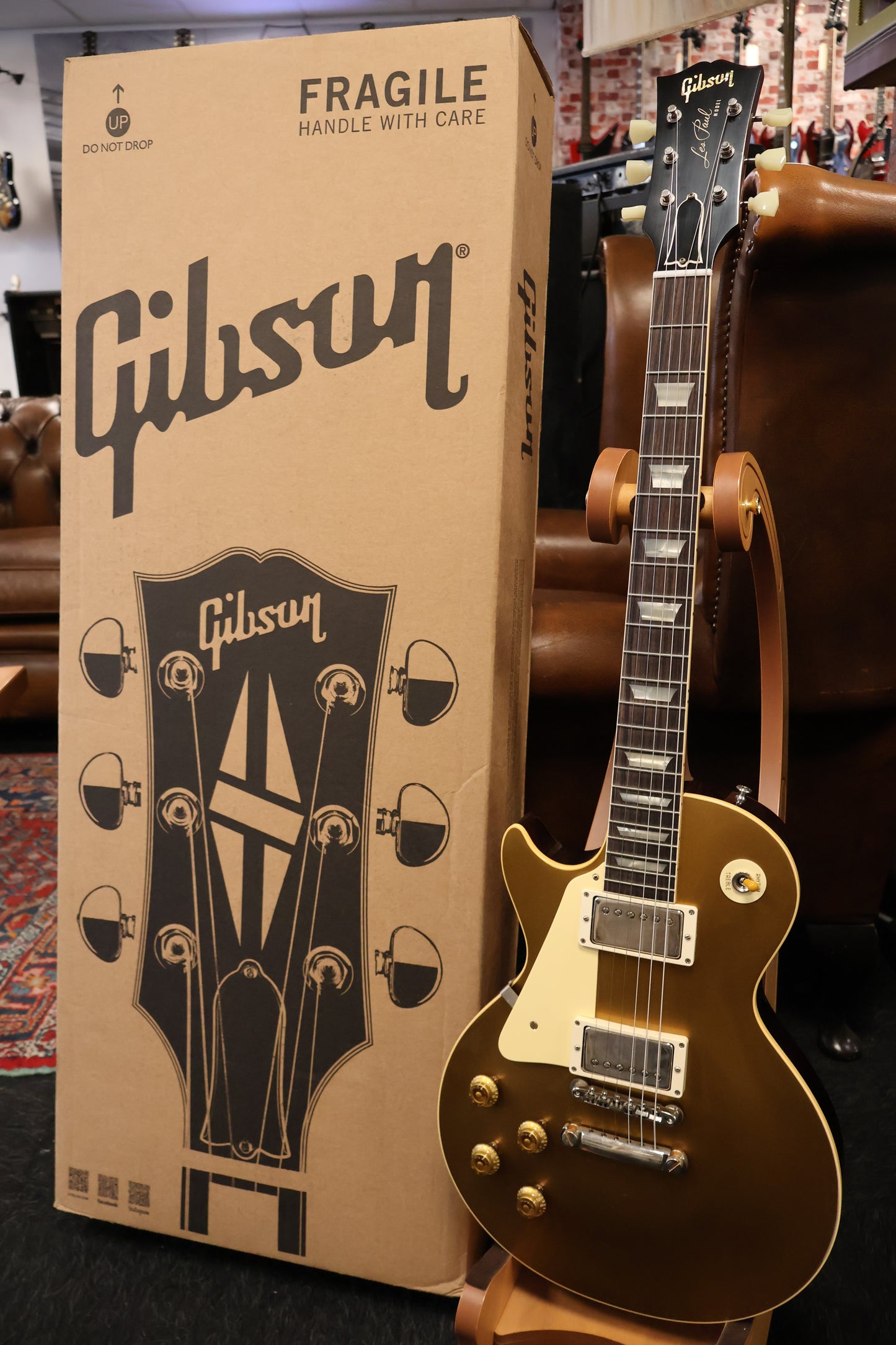 Gibson 1957 Les Paul Goldtop Darkback Reissue VOS (Left-handed)