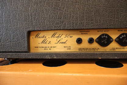 Marshall JMP 2204 Master Model Mk2 Lead 50-Watt Guitar Amp Head 1980