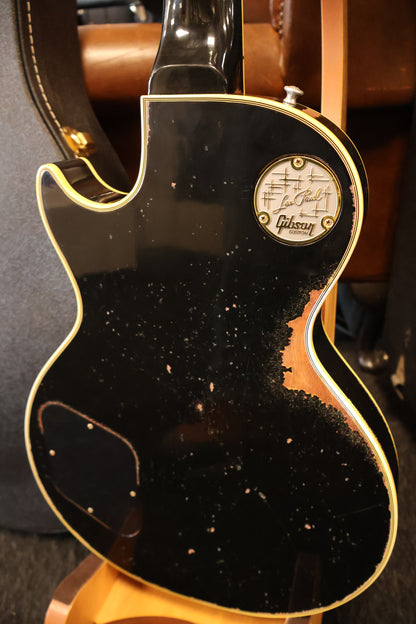Gibson 68 Les Paul Custom Olive Drab Top Ebony Back Heavy Aged NH