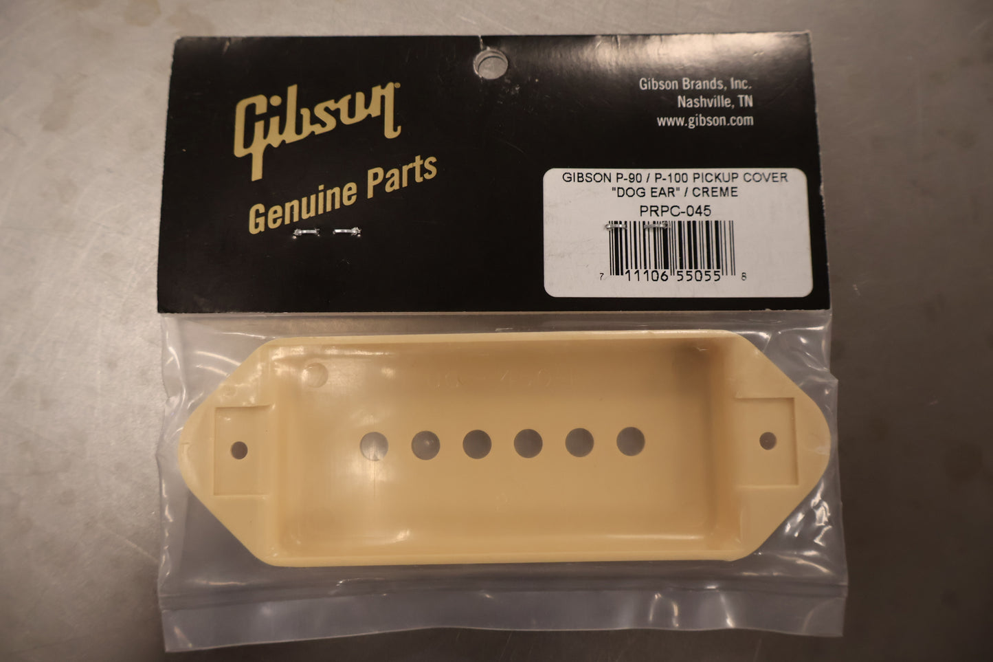 Gibson PRPC-045 P-90 / P-100 Pickup Cover, "Dog Ear" (Cream)