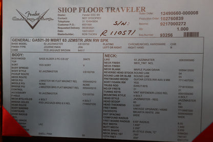 Fender Jazzmaster 63 Journeyman Shell Pink Ron Thorn 2021