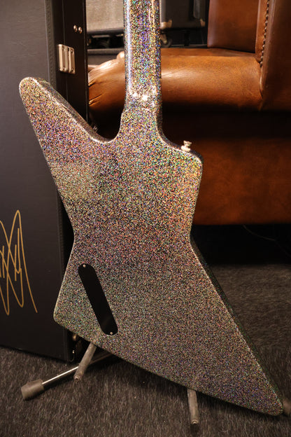 Epiphone Lzzy Hale Explorer Custom, Black Diamond Holographic Sparkle