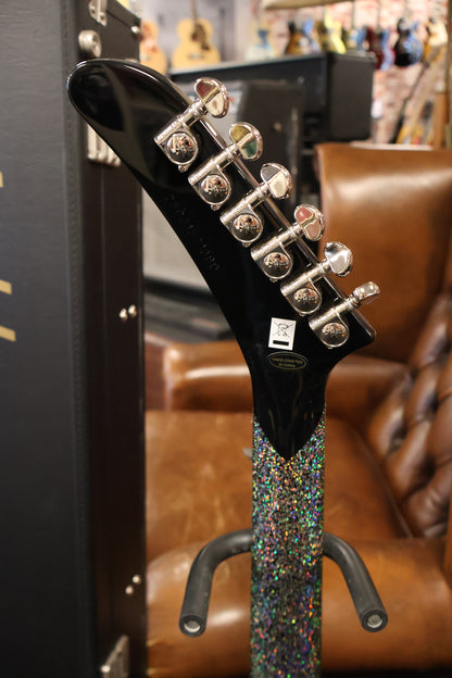 Epiphone Lzzy Hale Explorer Custom, Black Diamond Holographic Sparkle