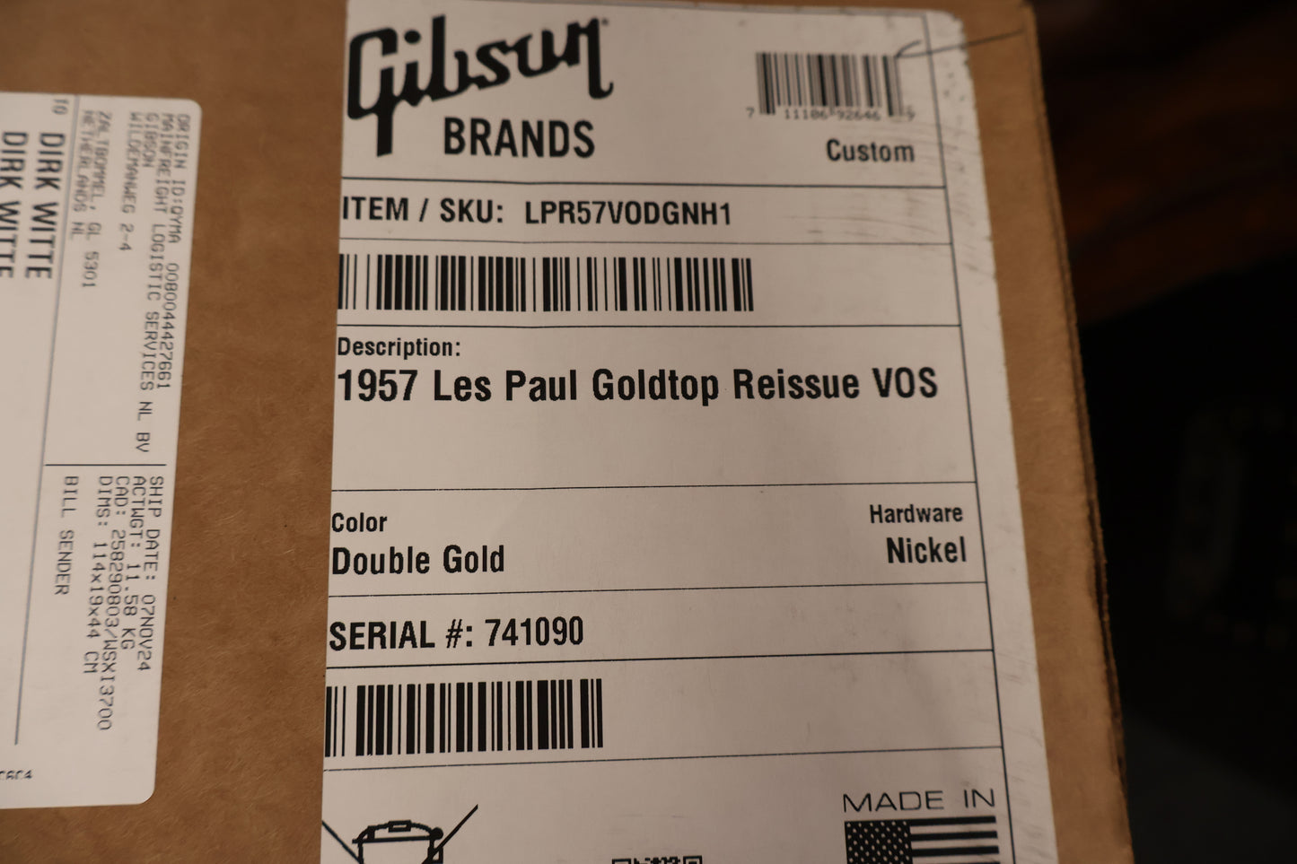 Gibson 1957 Les Paul Goldtop Reissue VOS #090
