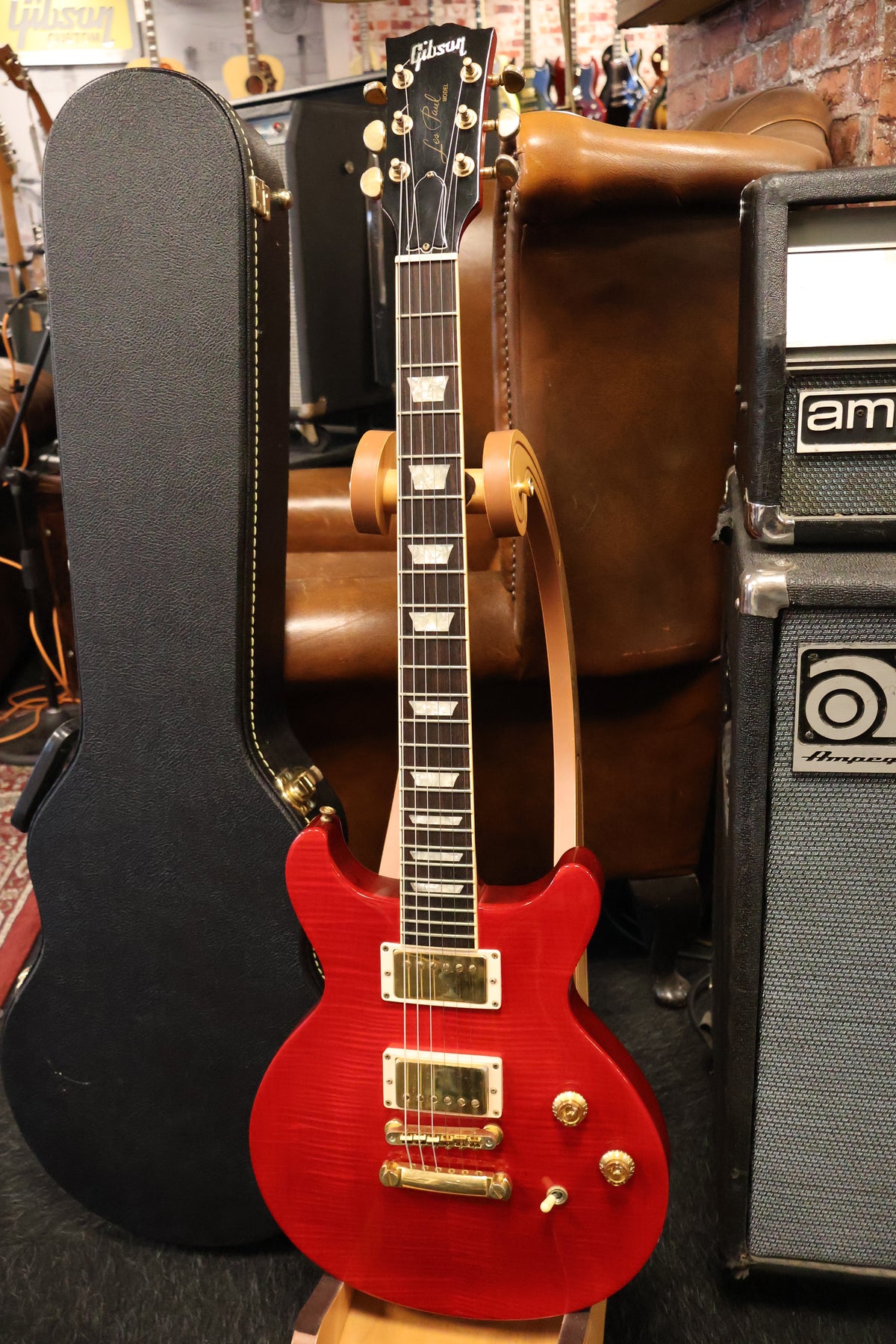 Gibson 1998 Les Paul Double Cutaway Tranlusant Red