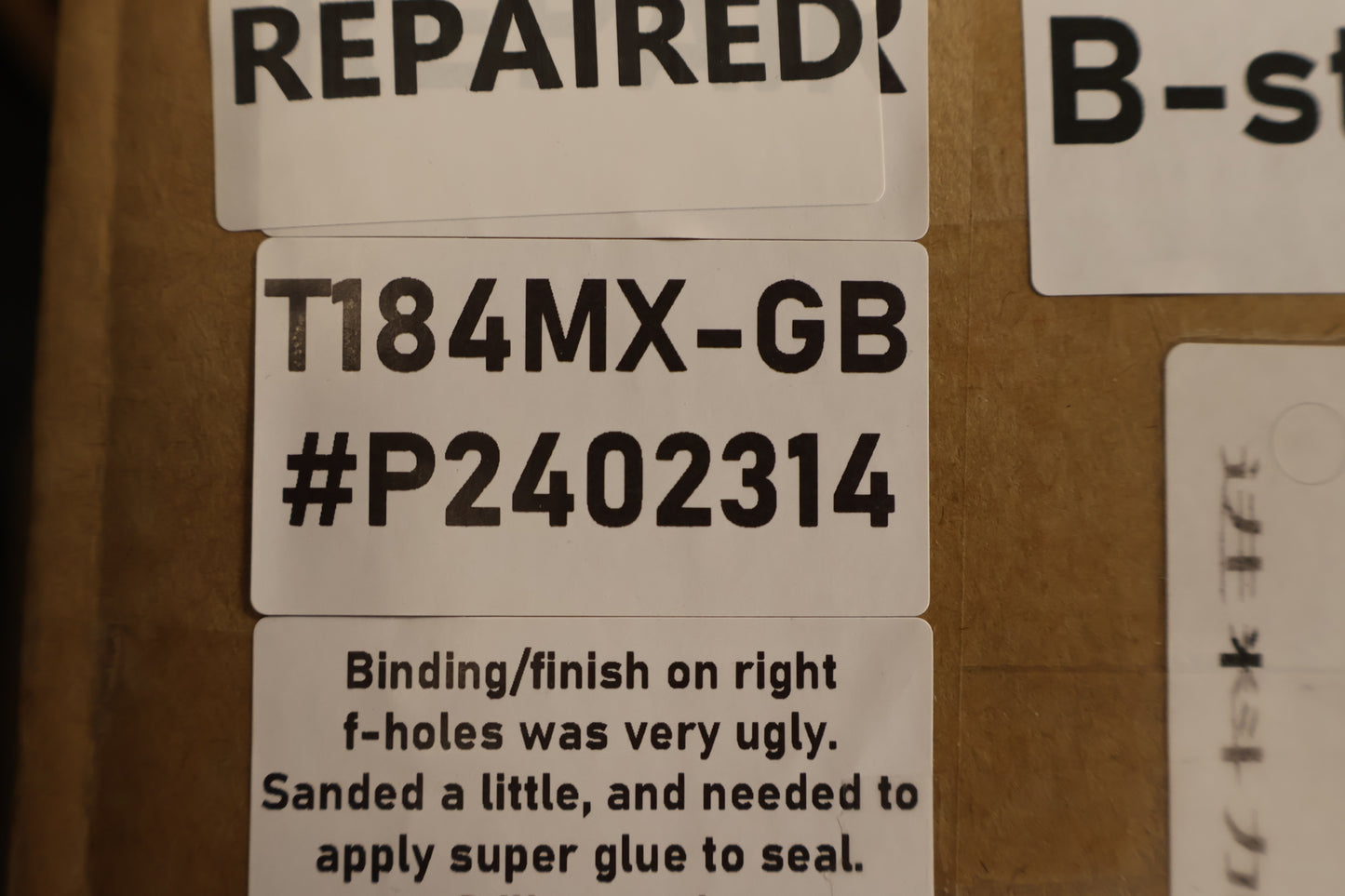 Eastman T184MX-GB Thinline Bare Knuckle HB's (B-Stock)