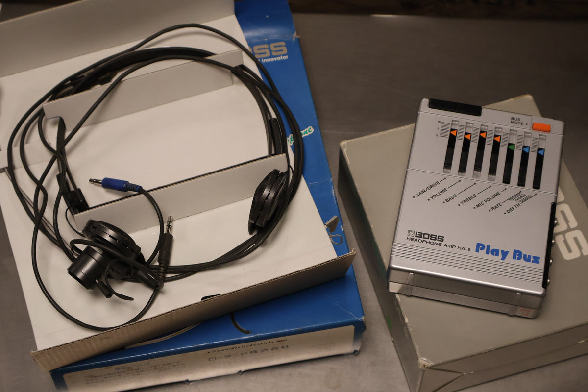 Boss 1984 HA-5 Headphone Amp With RH-1M