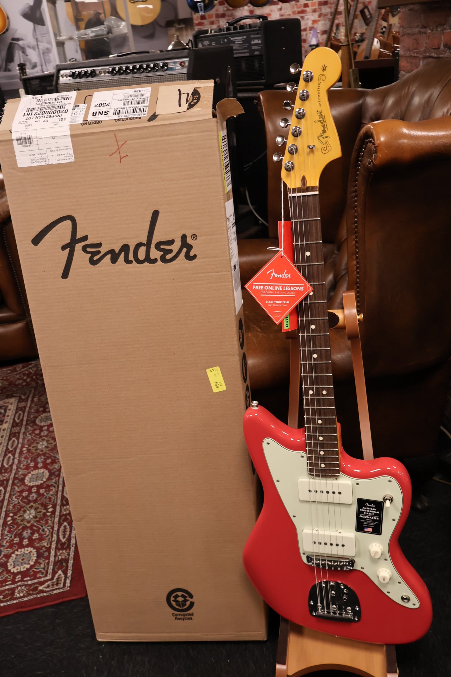 Fender American Professional Classic Jazzmaster Faded Dakota Red
