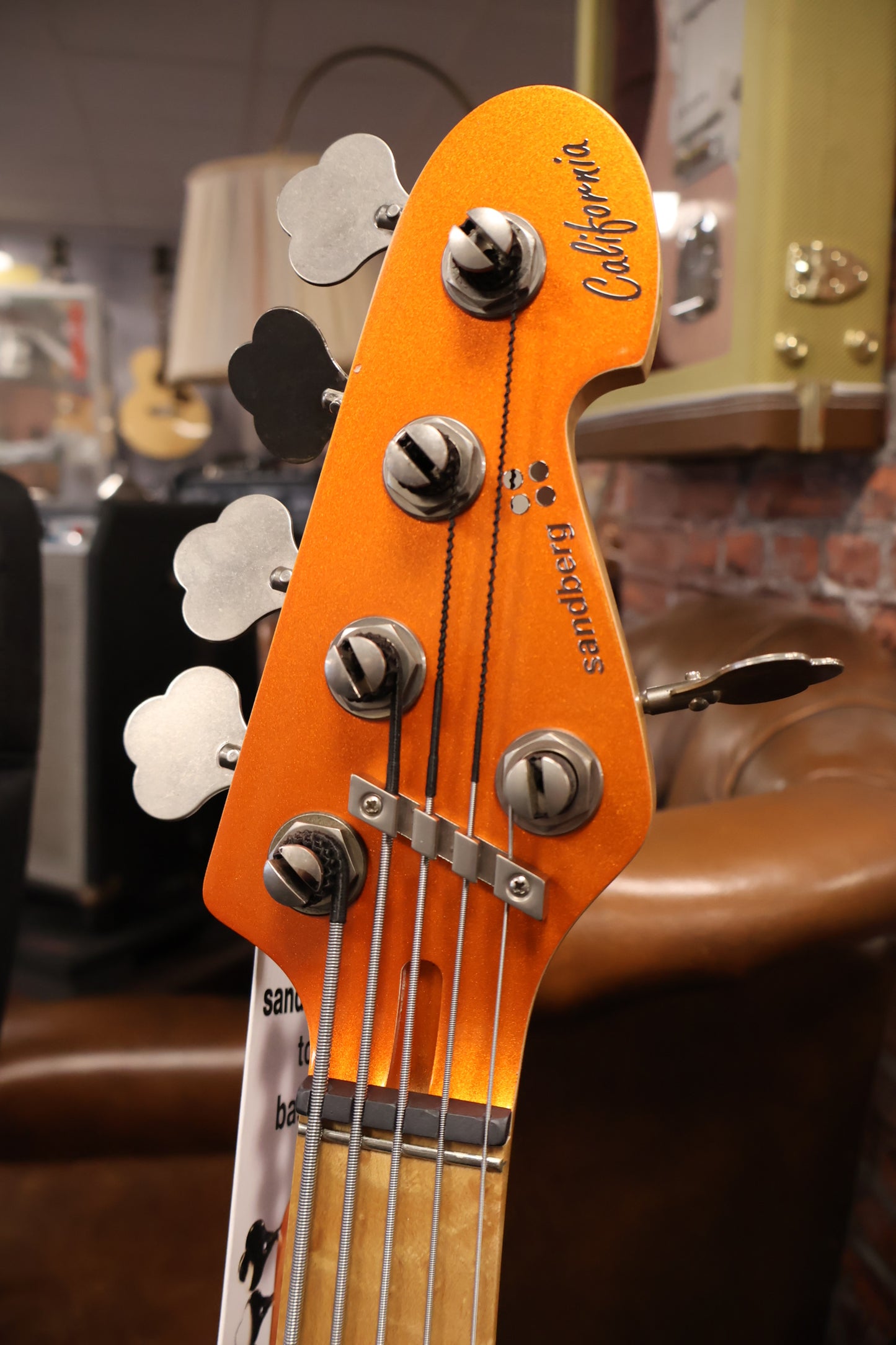 Sandberg California T 5-String Soft Aged Orange Metallic Electric Bass Guitar
