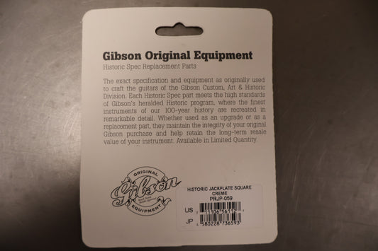Gibson PRJP-059 Historic Output Jack Plate (Cream)