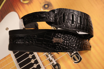 Levi's Leather Guitar Strap MSS100CR-BLK