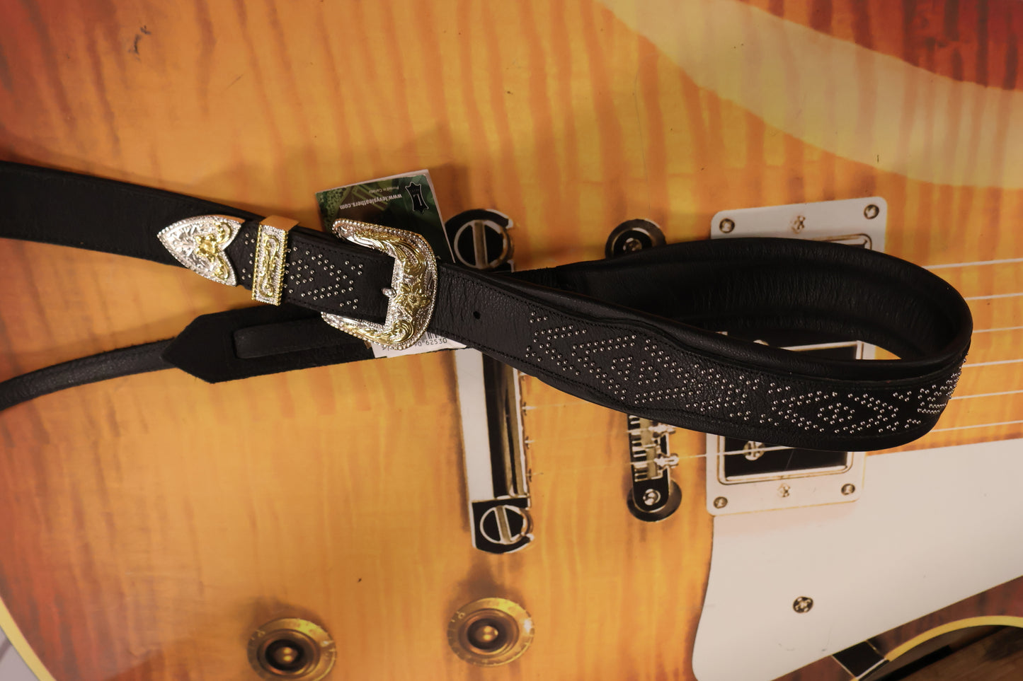 Levi's Leather Guitar Strap MSS71NH01-BLK