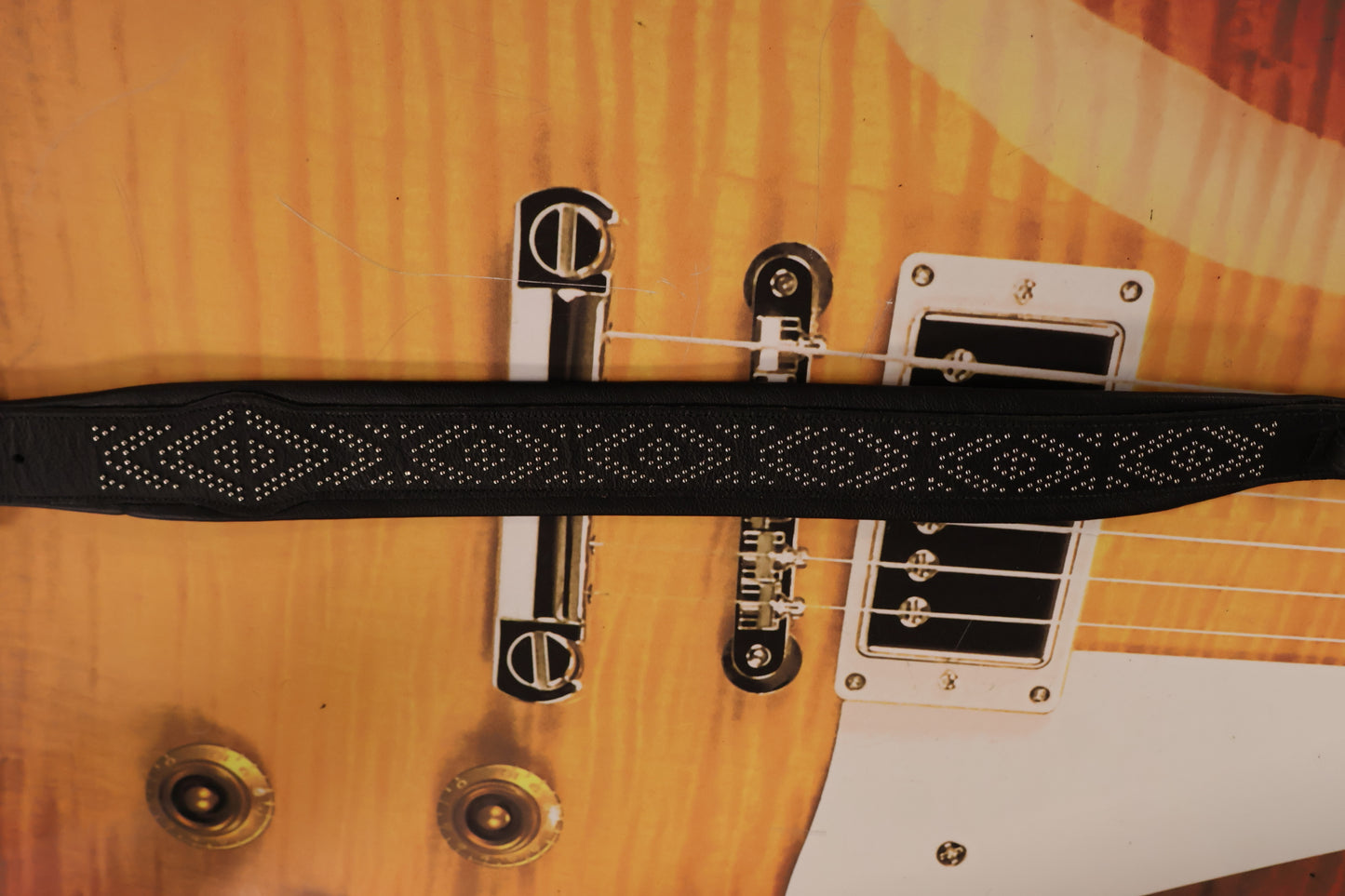 Levi's Leather Guitar Strap MSS71NH01-BLK