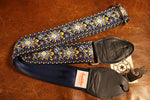 Souldier GS1447 - Peacock Flame Guitar Strap Blue on Blue