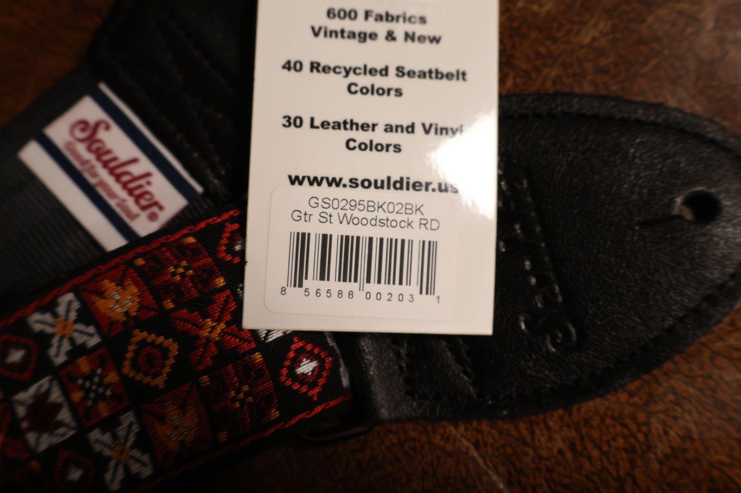 Souldier GS0295 - Woodstock Red Guitar Strap