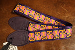 Souldier GS0968 - Owl Orange on Purple Guitar Strap