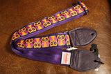 Souldier GS0968 - Owl Orange on Purple Guitar Strap